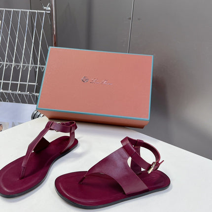 LP TRANI SANDALS BOYSENBERRY CALFSKIN