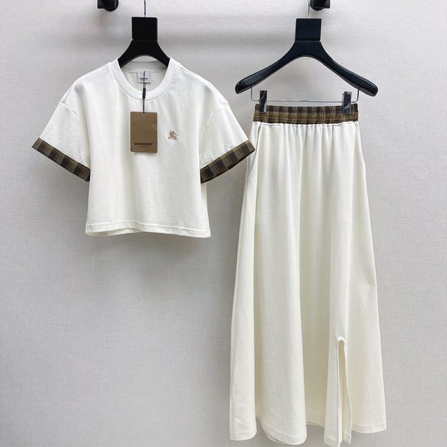 BURBERRY 26S TOP AND SKIRT SET 422