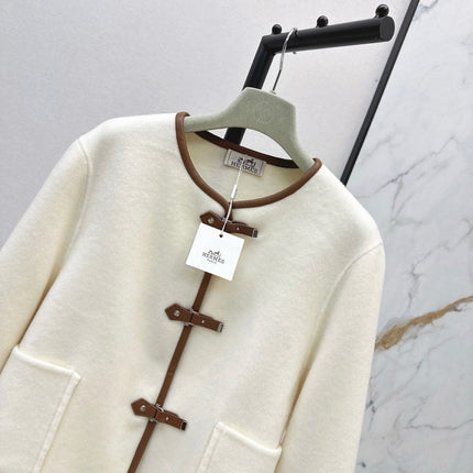 HERMES 25S REVERSIBLE SHORT CASHMERE COAT 130