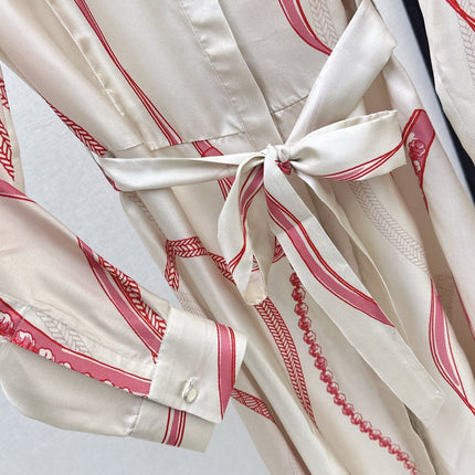 HERMES 25S LONG SILK DRESS 134