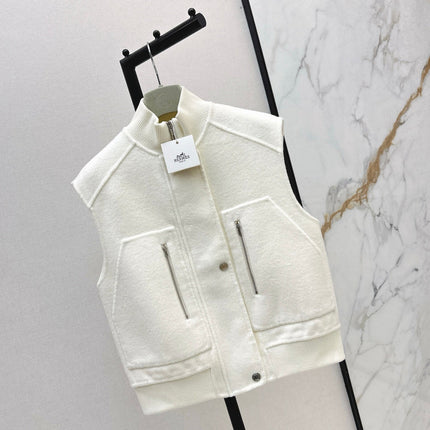 HERMES 25S SLEEVELESS JACKET 526962