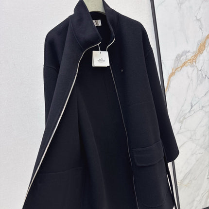 HERMES 25S STAND-COLLAR ZIP-UP JACKET 037
