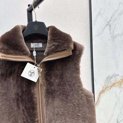 HERMES 25S FUR VEST 668406