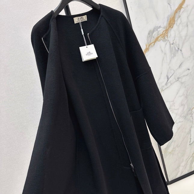 HERMES 25S LONG KNITTED COAT 217