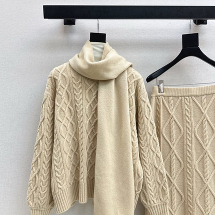 MAX MARA 25S KNIT SKIRT SET 091