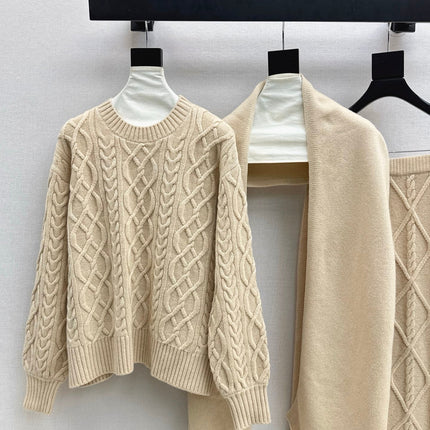 MAX MARA 25S KNIT SKIRT SET 091
