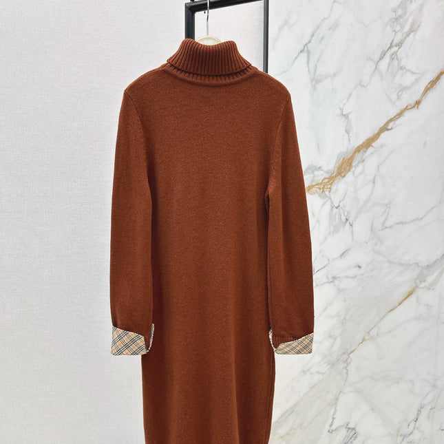 BURBERRY 26S TURTLENECK KNIT DRESS 420
