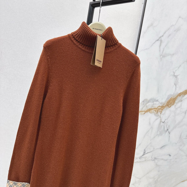 BURBERRY 26S TURTLENECK KNIT DRESS 420