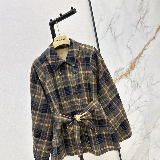 MIUMIU LONG REVERSIBLE COAT STYLE 747