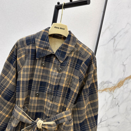 MIUMIU LONG REVERSIBLE COAT STYLE 747