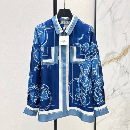 HERMES 25S SILK SHIRT 426