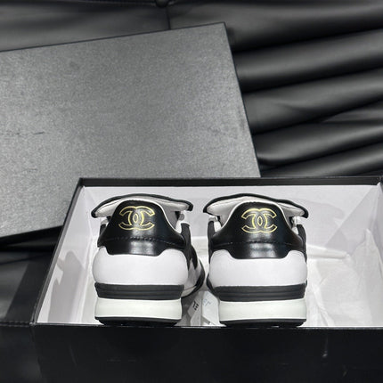 CC OTHER PLAID PATTERNS CASUAL STYLE BLACK WHITE SUEDE