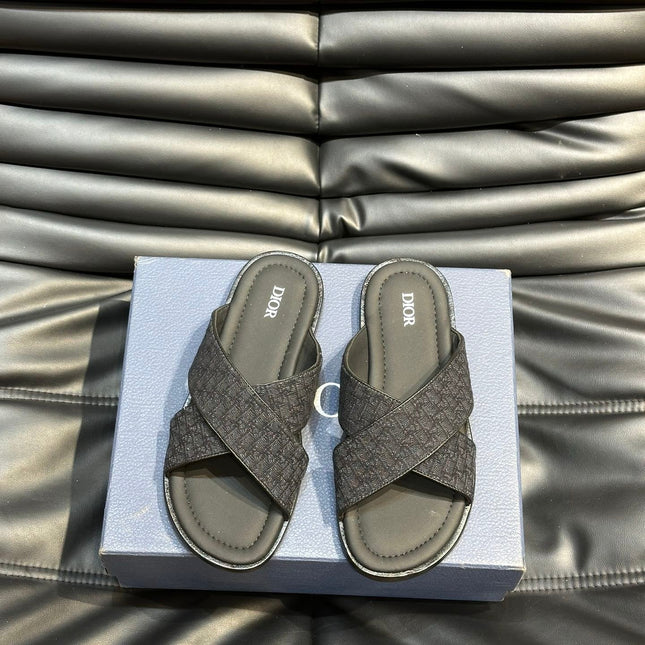 CD ALIAS SANDAL BLACK AND JUNIPER JACQUARD