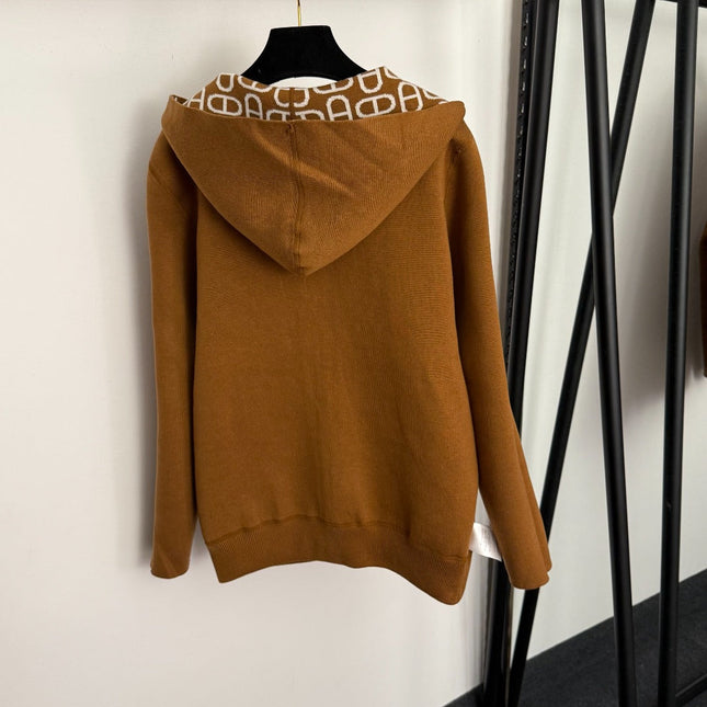 HERMES 25S REVERSIBLE CASHMERE SWEATER JACKET 114