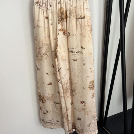 ZIMMERMANN 26S SHIRT AND STRAIGHT-LEG PANTS SET STYLE 59