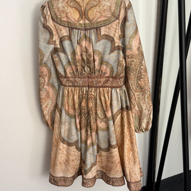 ZIMMERMANN 26S PUFF SLEEVE V-NECK DRESS STYLE 47