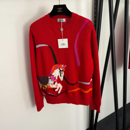 HERMES 25S LONG-SLEEVE SWEATER 370