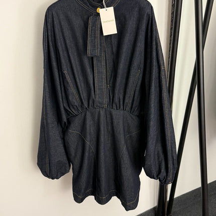 ZIMMERMANN 26S PUFF SLEEVE DENIM DRESS STYLE 118