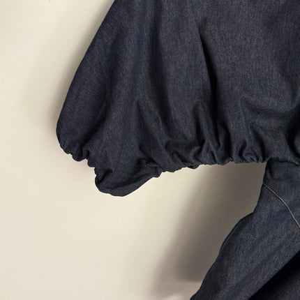 ZIMMERMANN 26S PUFF SLEEVE DENIM DRESS STYLE 118