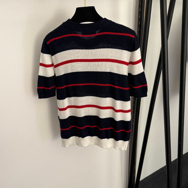 MIUMIU 26S SHORT SLEEVE KNIT SWEATER 1026