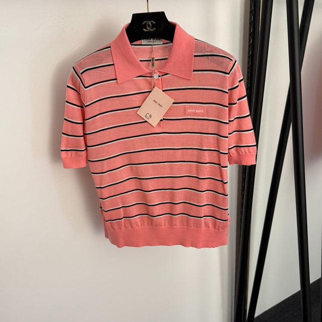 MIUMIU 26S KNIT POLO SHIRT 1005