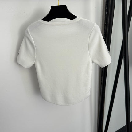 CHANEL 26S SHORT-SLEEVE SWEATER 991