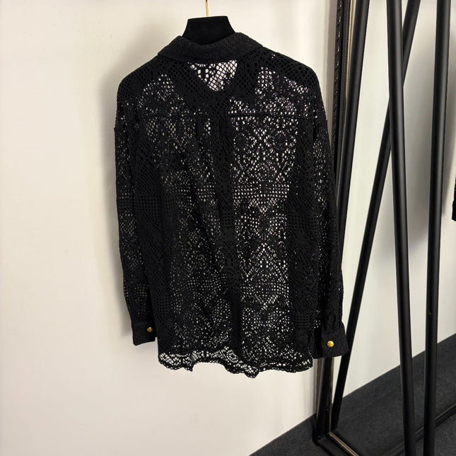 CELINE 26S LONG SLEEVE LACE SHIRT 151
