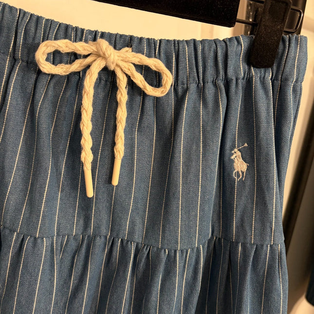 RALPH LAUREN 26S HIGH WAIST DENIM MIDI SKIRT 463