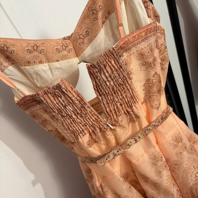 ZIMMERMANN 26S PATTERNED CAMI DRESS STYLE 10