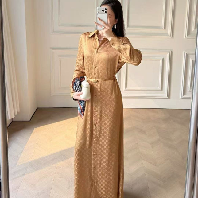 GUCCI 26S LONG SLEEVE SHIRT DRESS 302