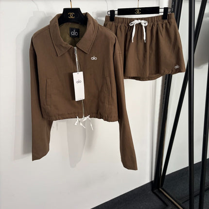 ALO 26S 2-PIECE JACKET & A-LINE SKIRT SET 343