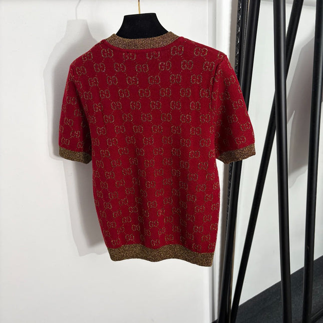 GUCCI 26S SHORT-SLEEVE KNIT T-SHIRT 477
