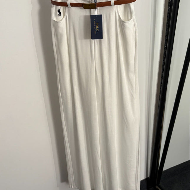 RALPH LAUREN 26S HIGH WAIST WIDE LEG PANTS 437
