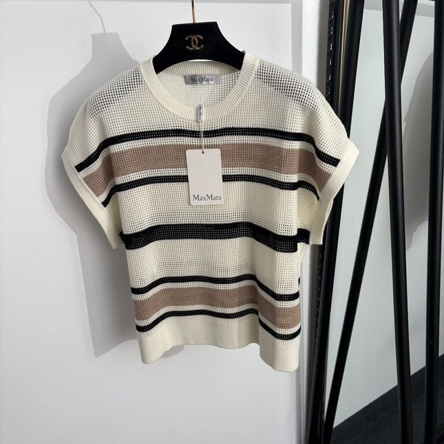 MAXMARA 26S SHORT-SLEEVE KNIT TOP 365