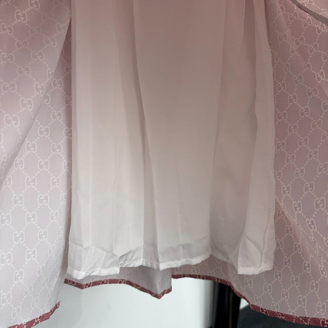 GUCCI 26S SHORT-SLEEVE BOW-TIE DRESS 419