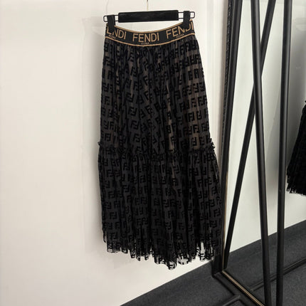 FENDI 26S BODYSUIT AND SKIRT SET 308