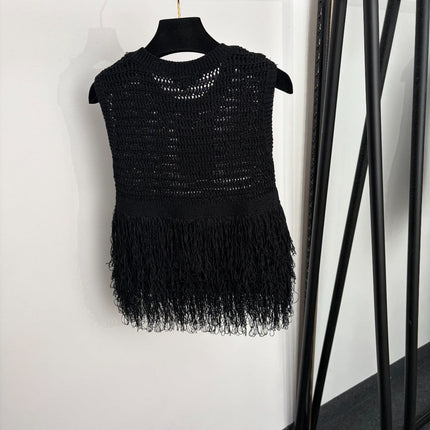 CHANEL 26S FRINGE KNIT VEST 1377