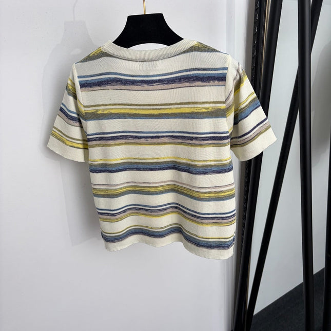 CHANEL 26S SHORT-SLEEVE KNIT TOP 1353