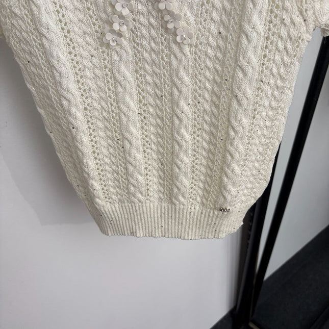 CHANEL 26S SHORT-SLEEVE KNIT TOP 1352