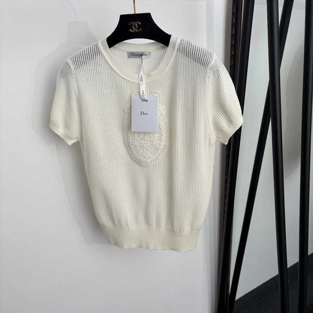 DIOR 26S SHORT-SLEEVE KNIT TOP 1392