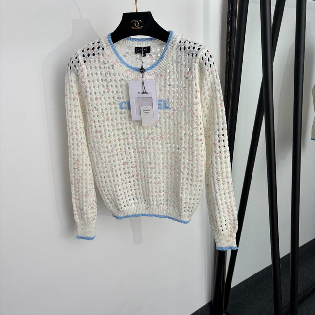 CHANEL 26S LONG-SLEEVE KNIT SWEATER 1491