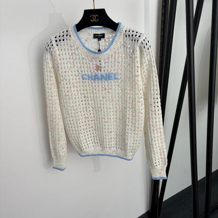 CHANEL 26S LONG-SLEEVE KNIT SWEATER 1490