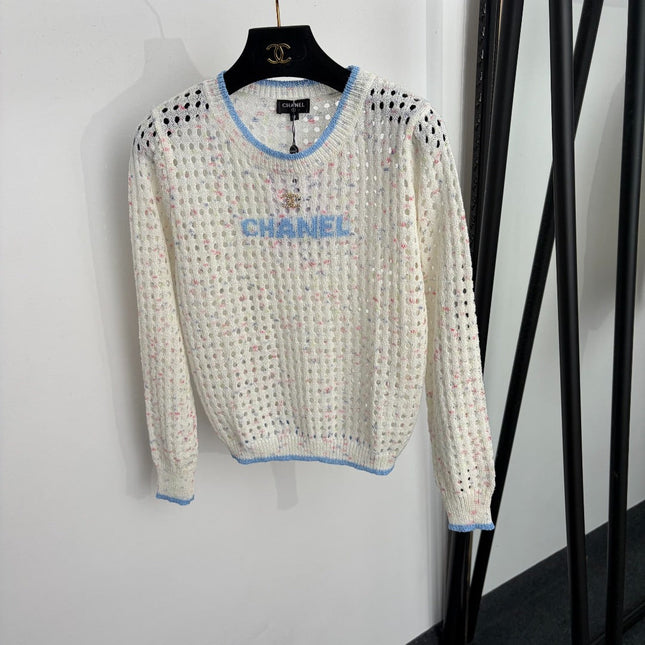 CHANEL 26S LONG-SLEEVE KNIT SWEATER 1491
