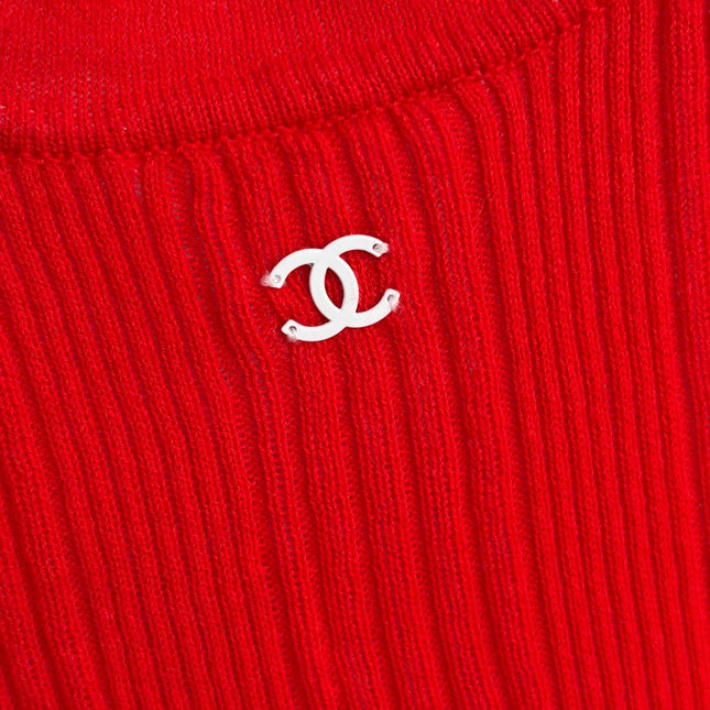 CHANEL 26S SLEEVELESS KNIT TOP 1487