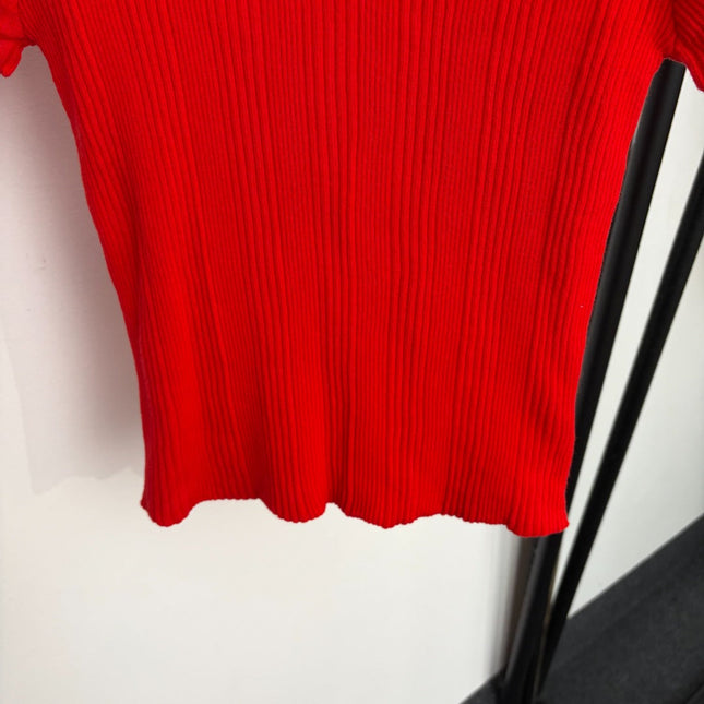 CHANEL 26S SHORT-SLEEVE KNIT TOP 1486
