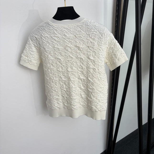 DIOR 26S SHORT-SLEEVE KNIT SWEATER 1372