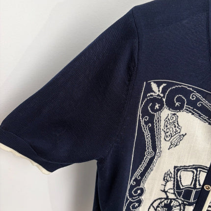 HERMES 26S SHORT-SLEEVE KNIT TOP 645