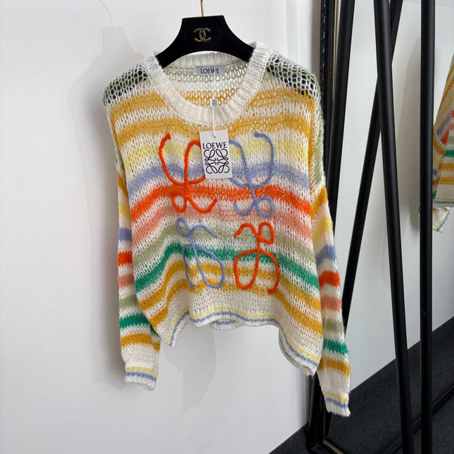 LOEWE 26S OPEN KNIT LONG SLEEVE SWEATER 539