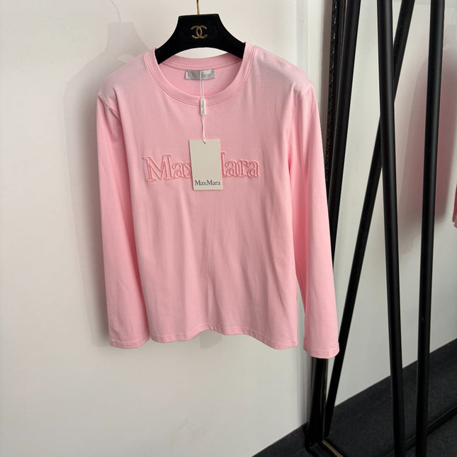MAXMARA 26S LONG-SLEEVE CREW-NECK T-SHIRT 345