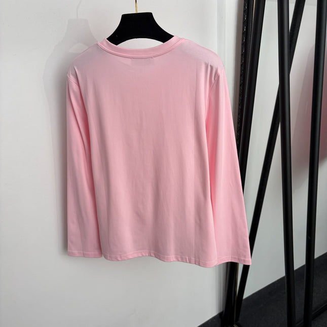 MAXMARA 26S LONG-SLEEVE CREW-NECK T-SHIRT 345